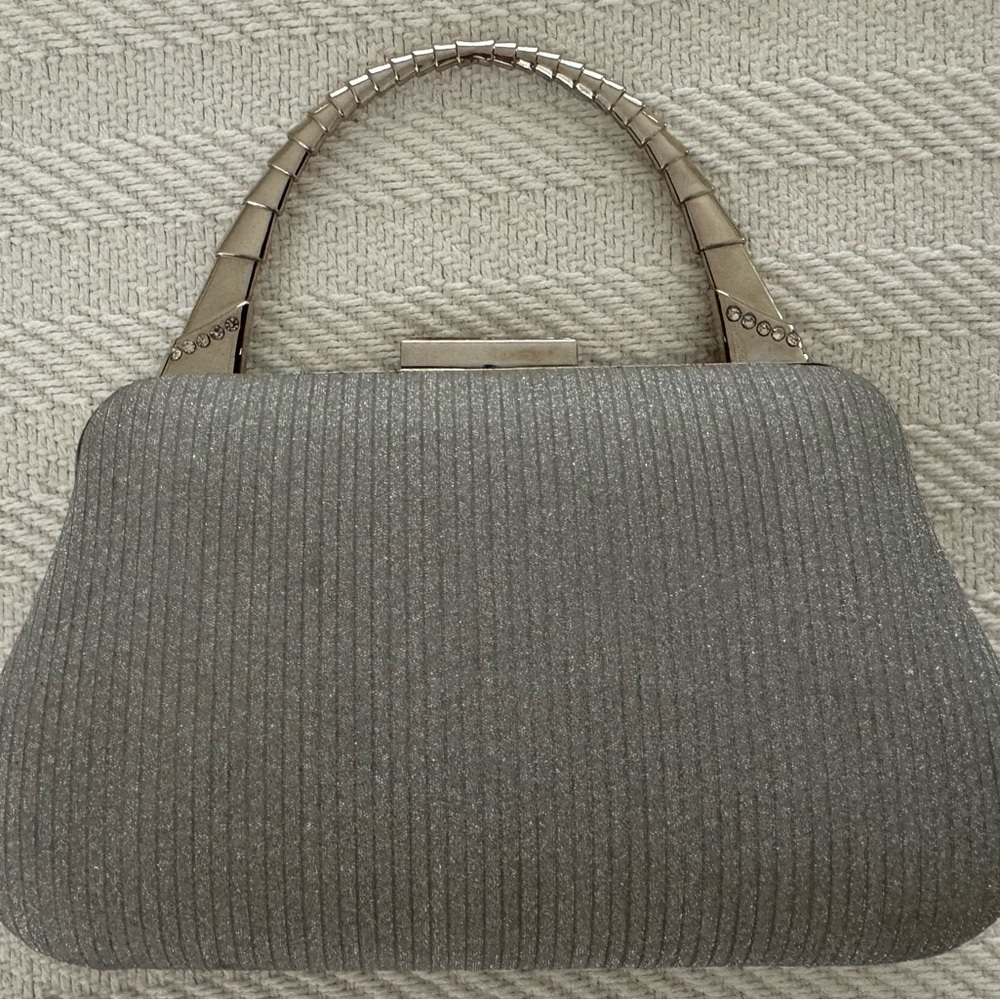 Elegant Silver Women's Formal Purse